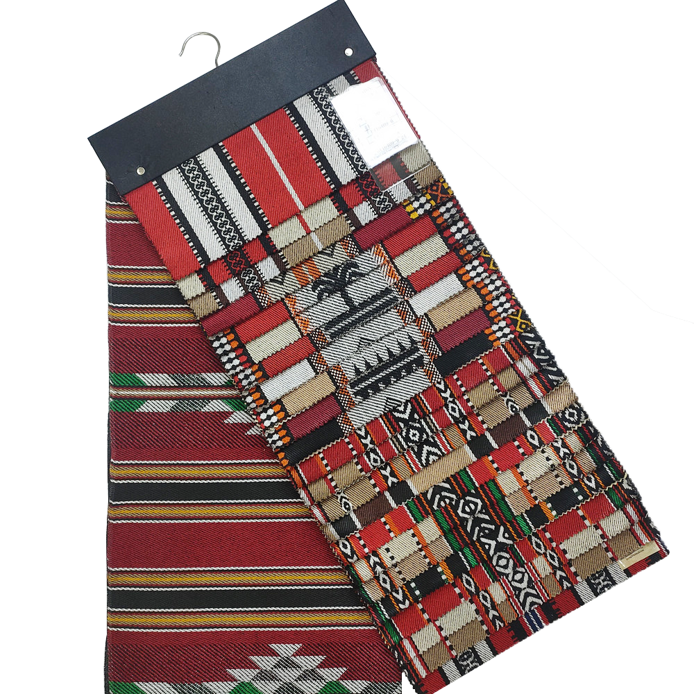 Polyster Stripe Cotton Jacquard Sadu Tecido para sofá ou barraca e bolsa