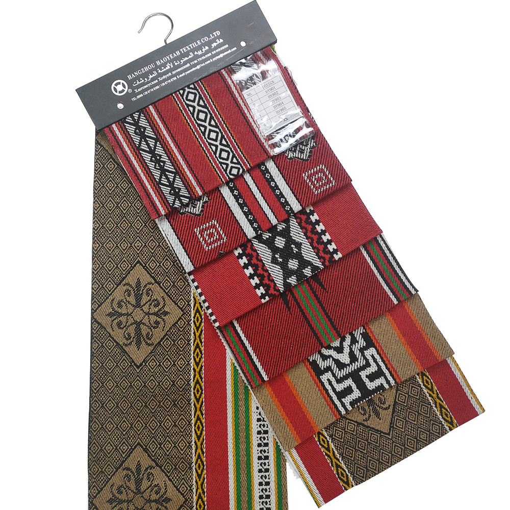 Novo design estilo árabe jacquard sadu tecido para sofá mobiliário têxtil